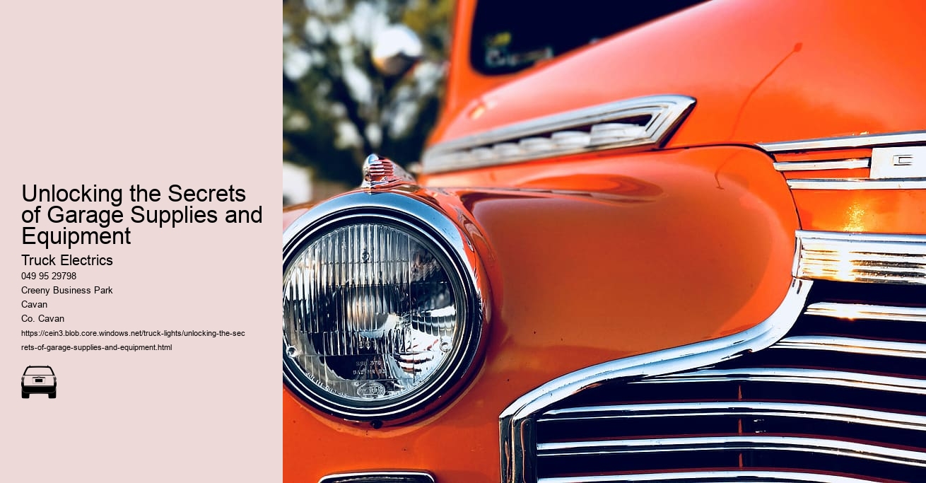 Unlocking the Secrets of Garage Supplies and Equipment 